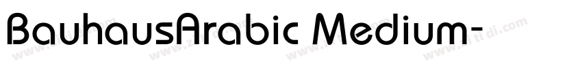 BauhausArabic Medium字体转换